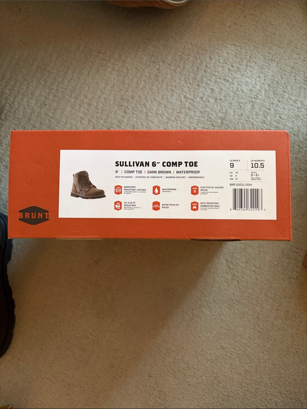 Brunt Sullivan 6" Comp Toe Work Boot - Dark Brown

BRAND NEW